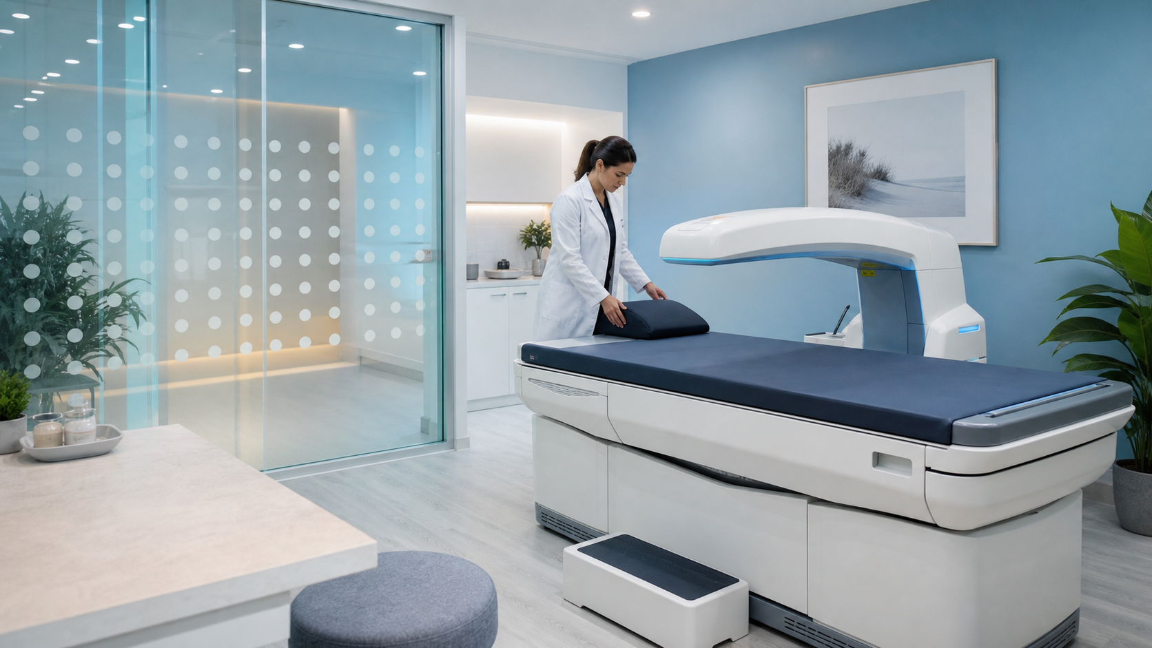 Suite moderna para densitometria osea